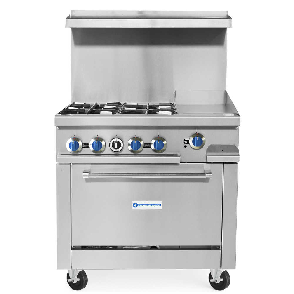 SR-R36-12MG-LP 36" Range with 12" Griddle