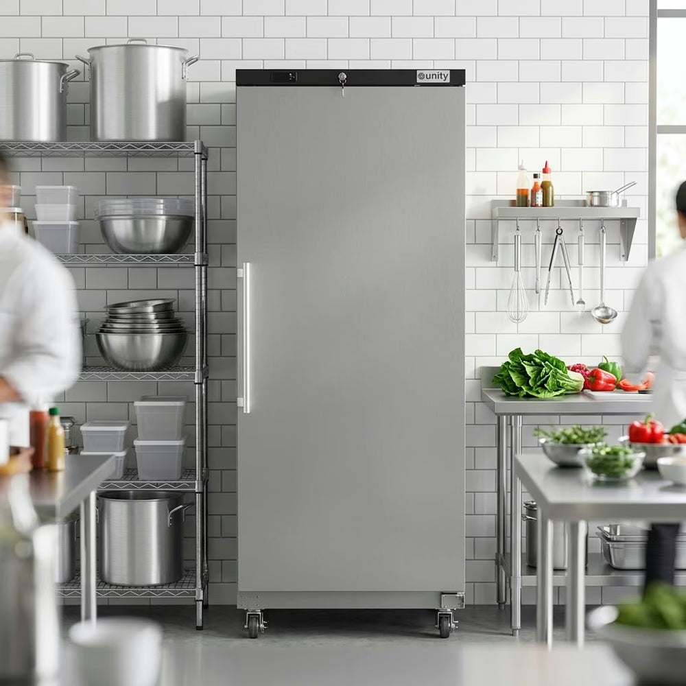 Unity U-22RE — 31" Economy Solid Door Reach-In Refrigerator