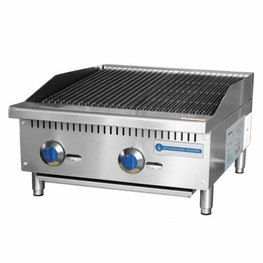 SR-CB24-M 24" Gas Countertop Radiant Charbroiler