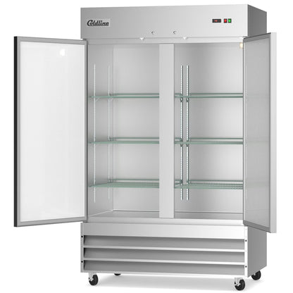 Coldline C-2RE — 54" Double Solid Door Reach-In Refrigerator, Stainless Steel