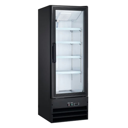 Coldline G10-B — 21" Single Glass Swing Door Merchandiser Refrigerator, Black