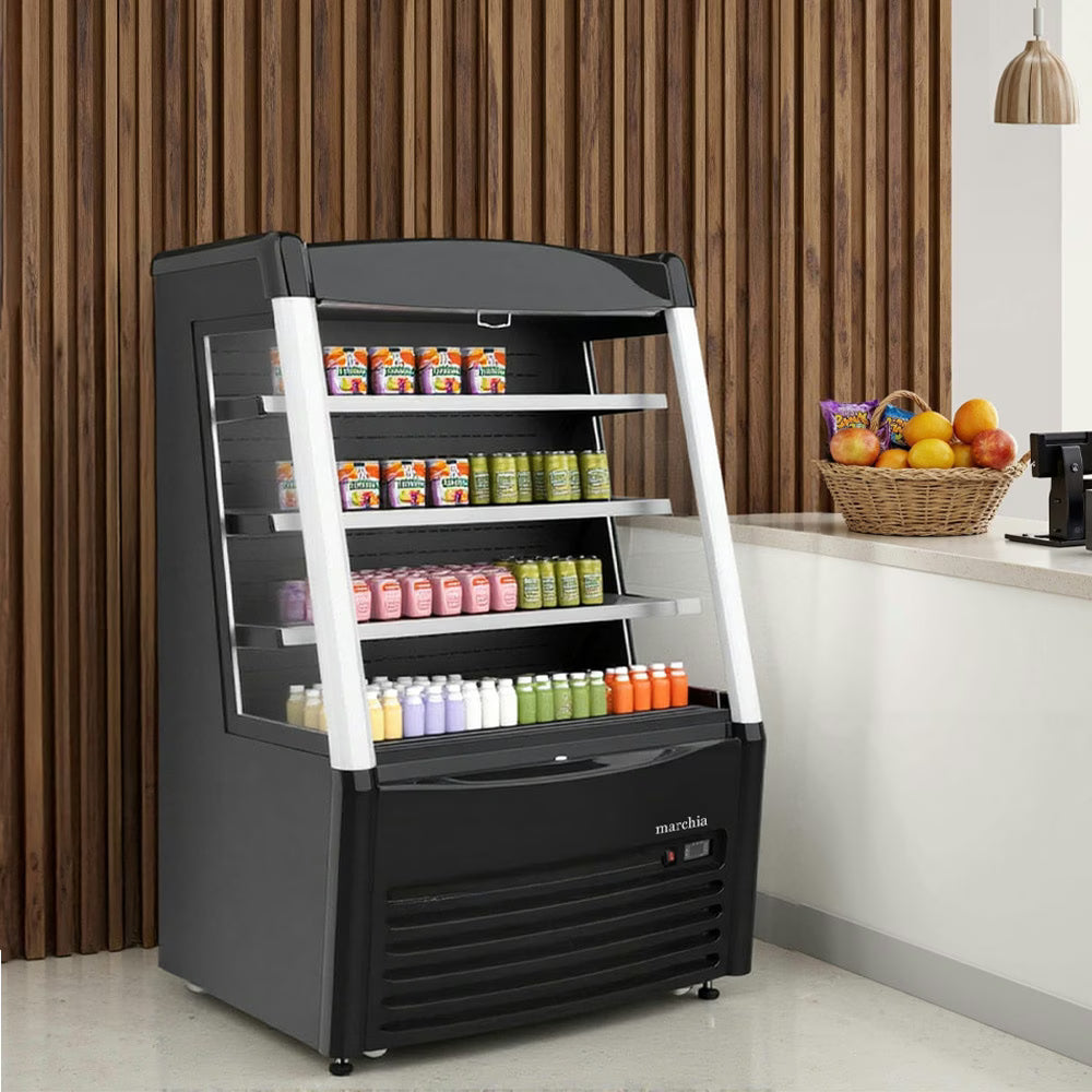 Marchia MDS390 — 36" Black Open Air Vertical Display Merchandiser