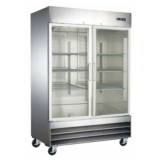 Universal Coolers RICI-54G — 2-Door Swinging Glass Door Reach-In Cooler