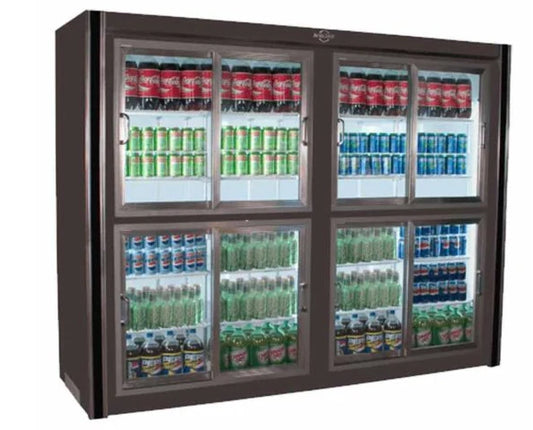 Universal Coolers RW-120 — 8-Door Remote Sliding Glass Door Cooler