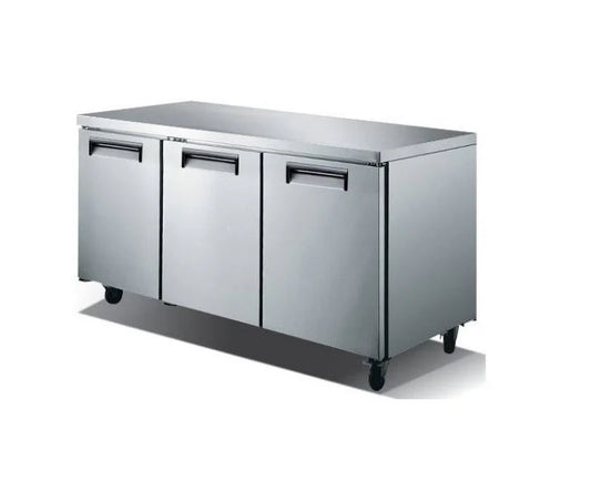 Universal Coolers SC-72-LBI — 3-Door Undercounter Worktop Refrigerator