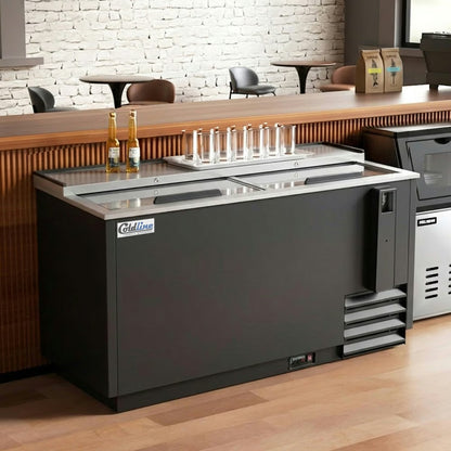 Coldline BBC-65 — 65" Horizontal Reach-In Black Bottle Cooler, 18 Cu. Ft.