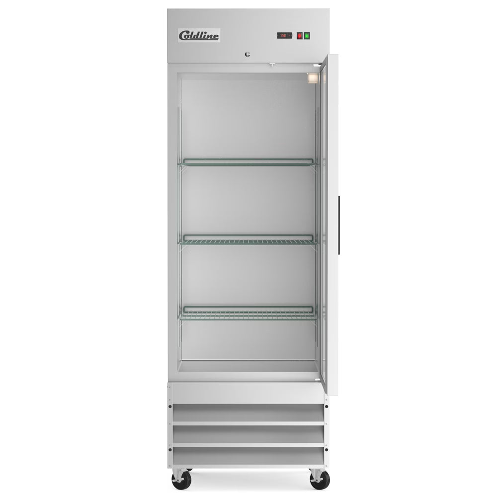 Coldline C19R — 29" Single Door Narrow Depth Reach-In Refrigerator, 15.6 Cu. Ft.