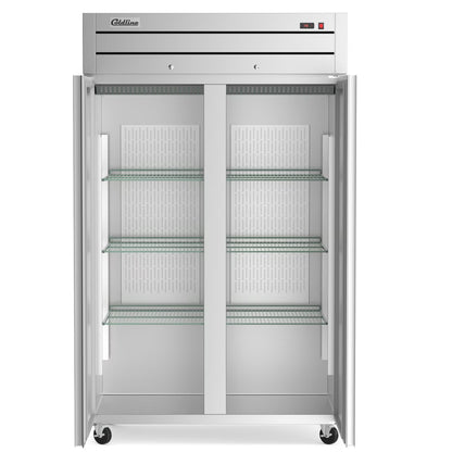 Coldline C-2RR-TM — 54" Solid Door Top Mount Reach-In Refrigerator, 43 Cu. Ft.