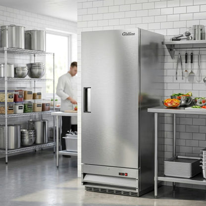 Coldline C12F — 25" Solid Door Reach-In Freezer, 11 Cu. Ft.