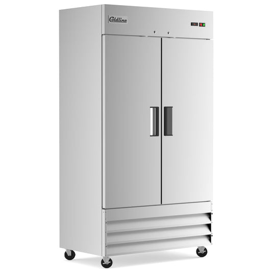 Coldline C35F — 40" Double Solid Door Reach-In Freezer, Stainless Steel