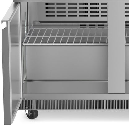 Coldline CBT60-SG — 60" Refrigerated Salad Bar with Cutting Board and Sneeze Guard