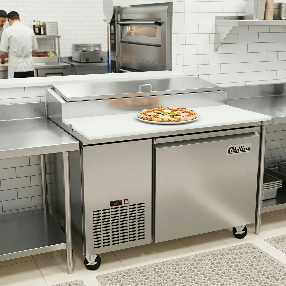Coldline CPT-44 — 44" Refrigerated Pizza Prep Table, 5 Pans