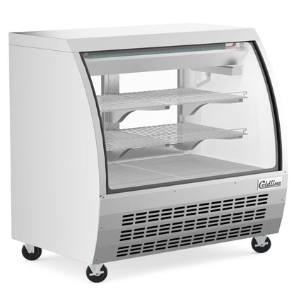 Coldline DC48-SS — 48" Stainless Steel Curved Glass Refrigerated Deli Display Case