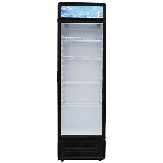 Coldline G8E-B — 22" Single Glass Door Merchandiser Refrigerator, Black
