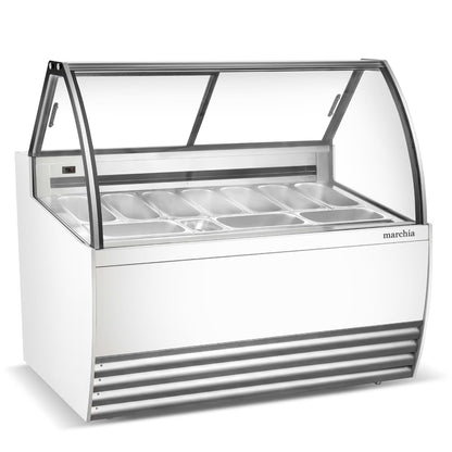 Marchia GIC-10 — 56" Gelato Ice Cream Dipping Cabinet, 10 Pans