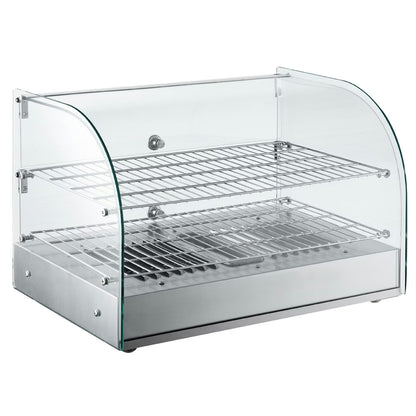 Marchia HCA45 — 22" Curved Glass Countertop Hot Food Warmer Display Case