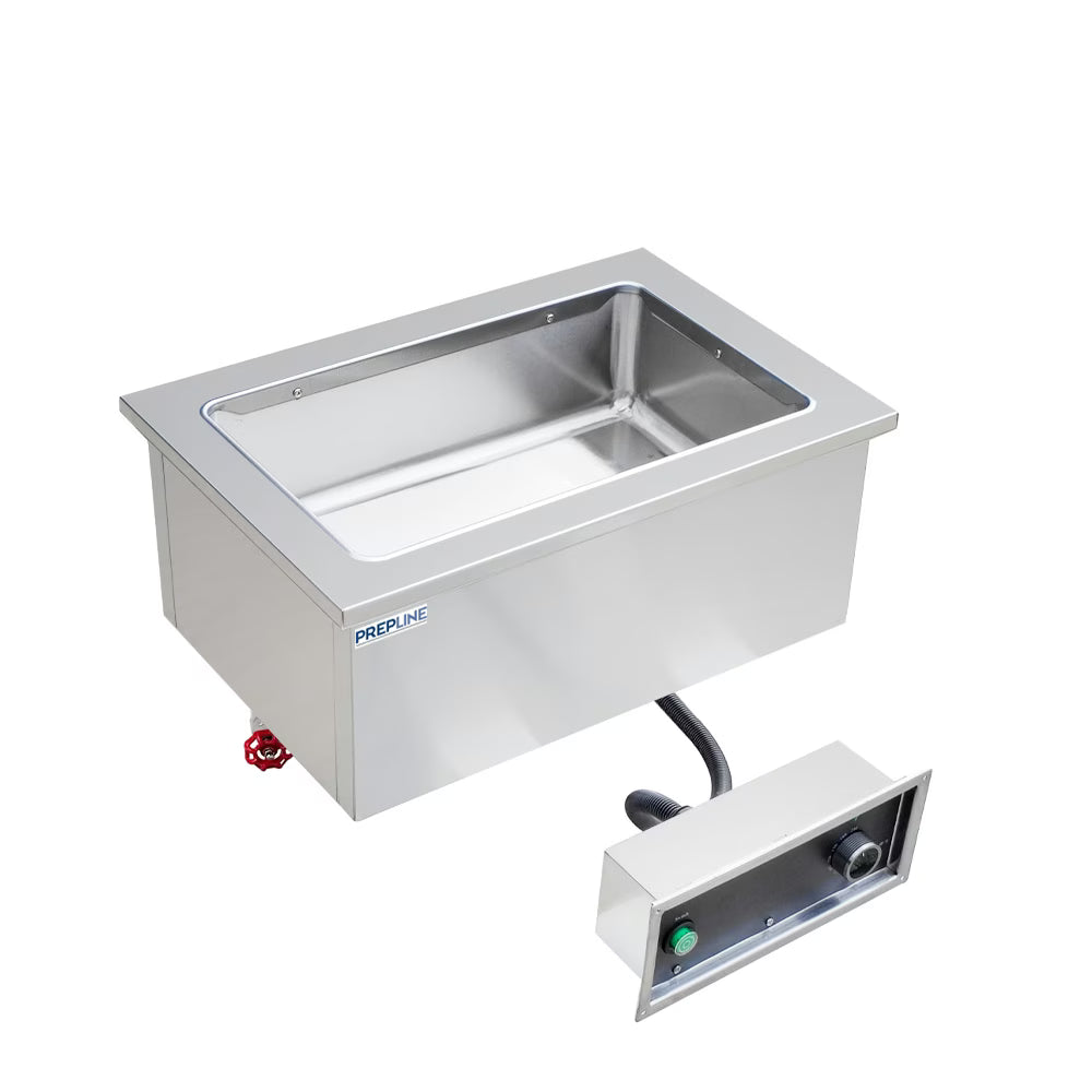 Prepline HFW1 — Stainless Steel One Pan Insulated Drop-In Hot Food Well, 120V