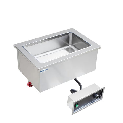 Prepline HFW1 — Stainless Steel One Pan Insulated Drop-In Hot Food Well, 120V