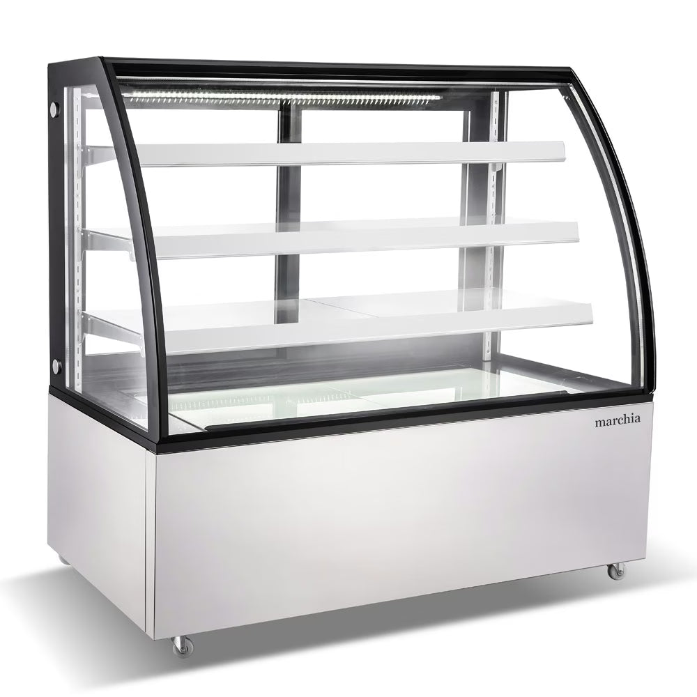 Marchia MBT60 — 60" Curved Glass Refrigerated Bakery Display Case