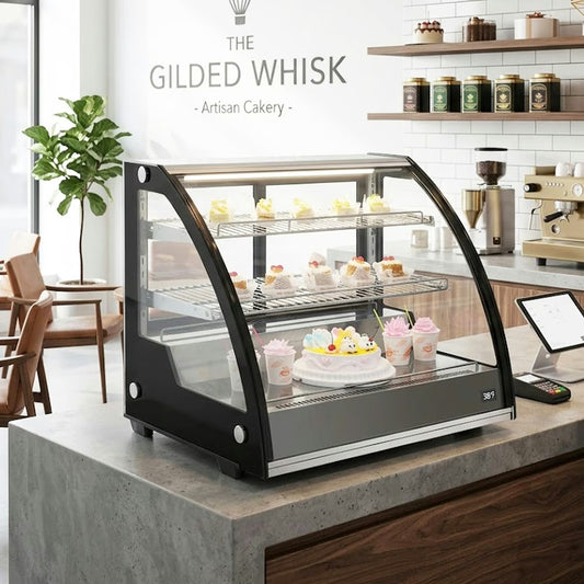 Marchia MDC130 — 31" Refrigerated Curved Glass Countertop Display Case