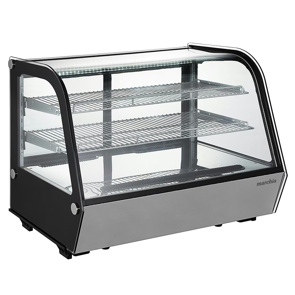 Marchia MDC161 — 36" Refrigerated Curved Glass Countertop Display Case