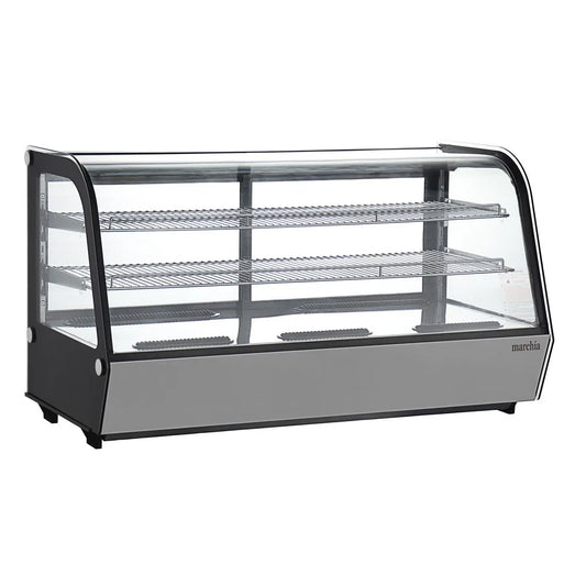 Marchia MDC261 — 48" Refrigerated Curved Glass Countertop Display Case