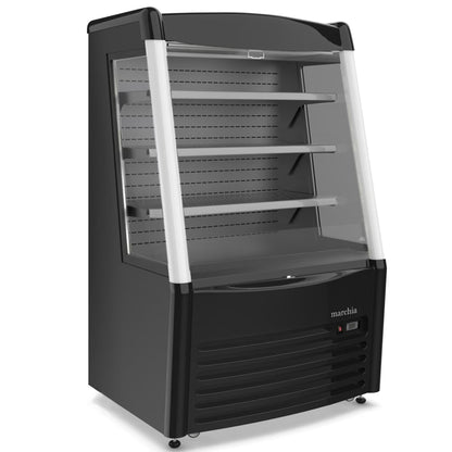 Marchia MDS390 — 36" Black Open Air Vertical Display Merchandiser