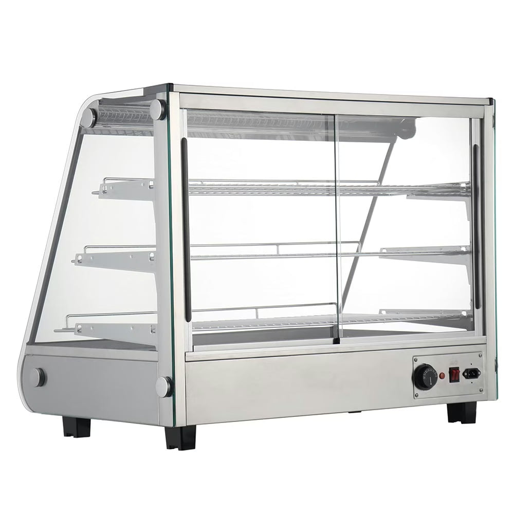Marchia MHC161 — 34" Heated Slanted Glass Countertop Display Case