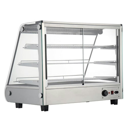 Marchia MHC161 — 34" Heated Slanted Glass Countertop Display Case