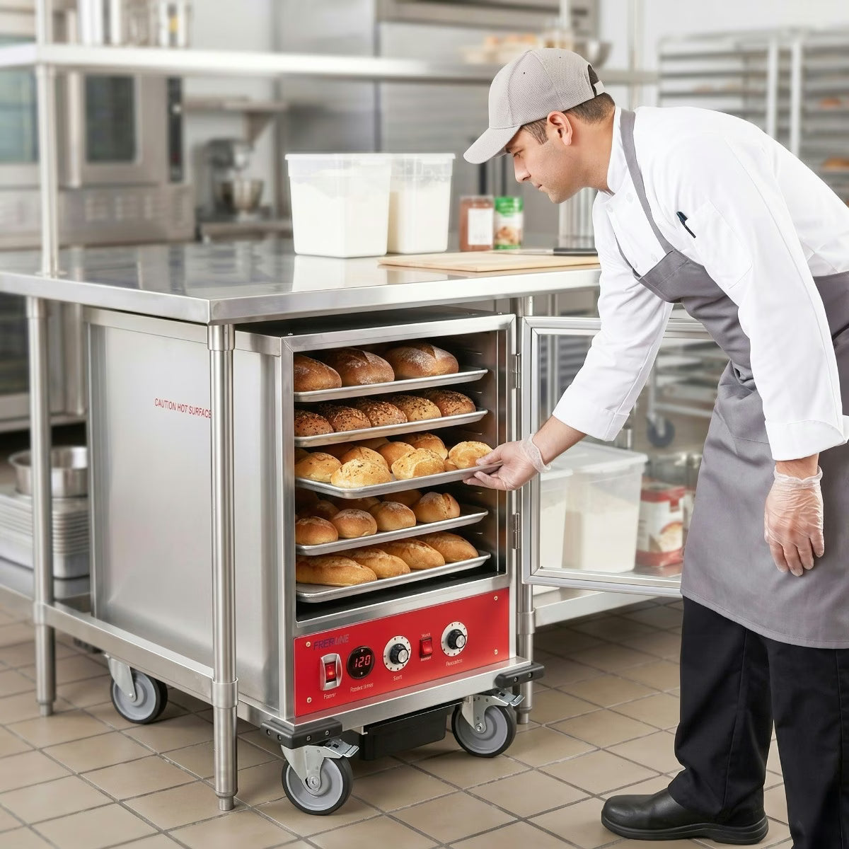 Prepline MPN1812 — Undercounter Half Size Non-Insulated Heater Proofer with Clear Door, 120V