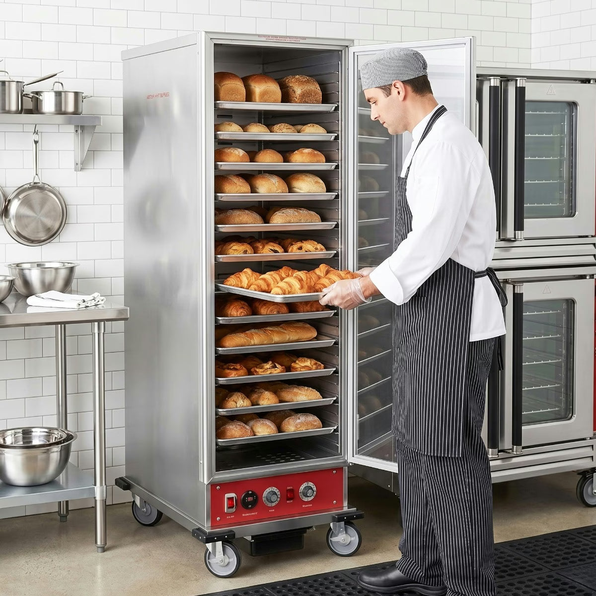 Prepline MPN1836 — Full Size 120V Non-Insulated Heated Warming Holding Cabinet with Clear Door