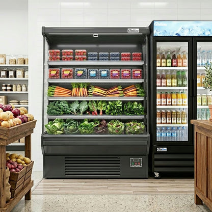 Coldline SOC-61-B — 61" Black Refrigerated Air Curtain Merchandiser