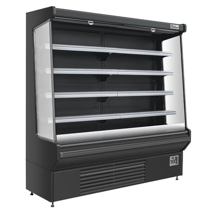 Coldline SOC-76-B — 76" Black Refrigerated Air Curtain Merchandiser, 220V