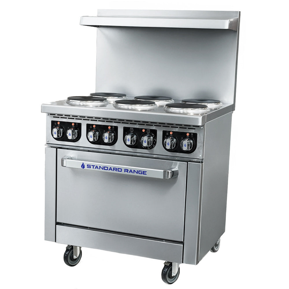 SR-ER36-208 36" Electric Range with 6 Burners