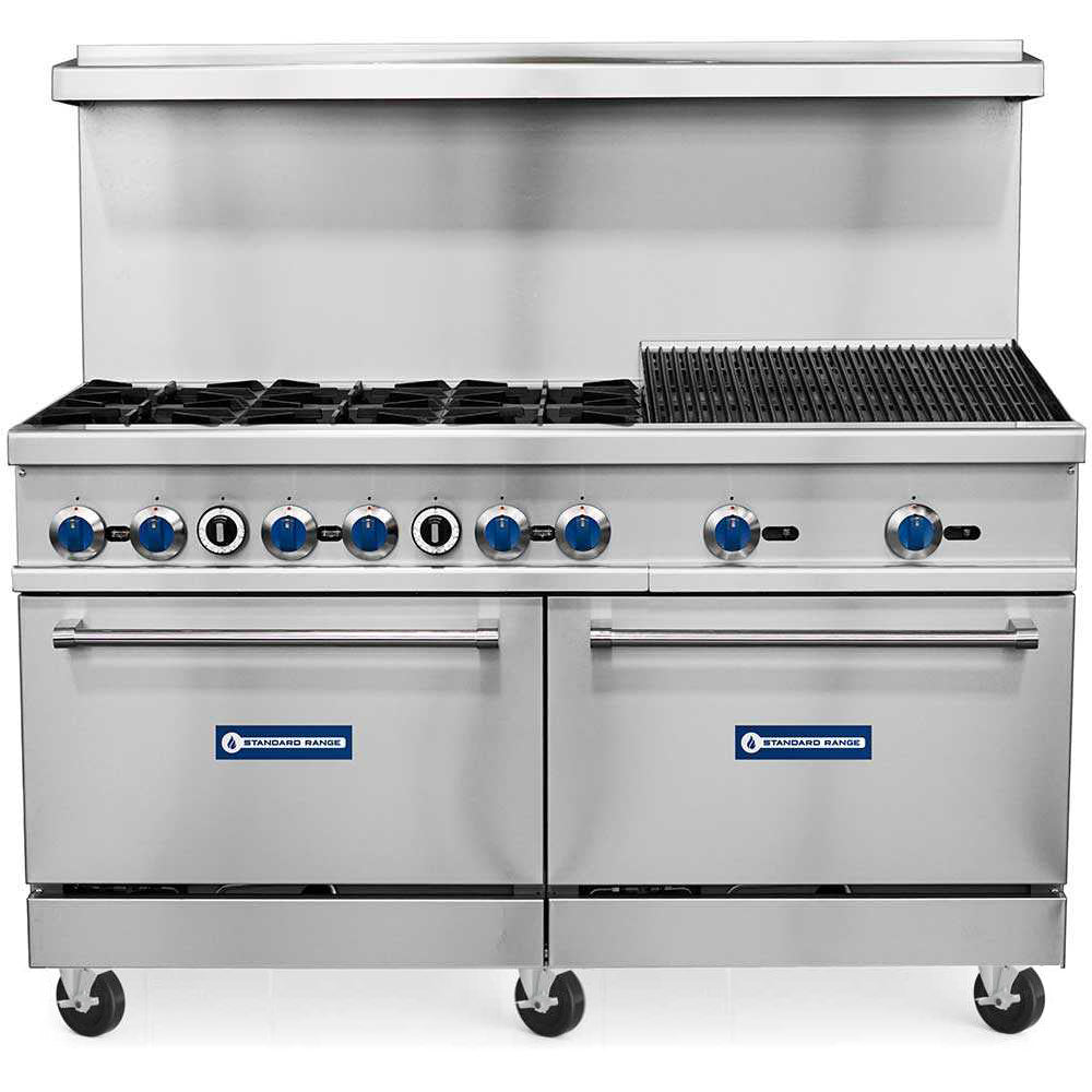 SR-R60-24CB-LP 60" Range with 24" Char-Broiler