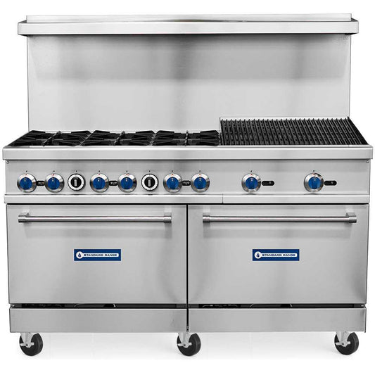 SR-R60-24CB-LP 60" Range with 24" Char-Broiler
