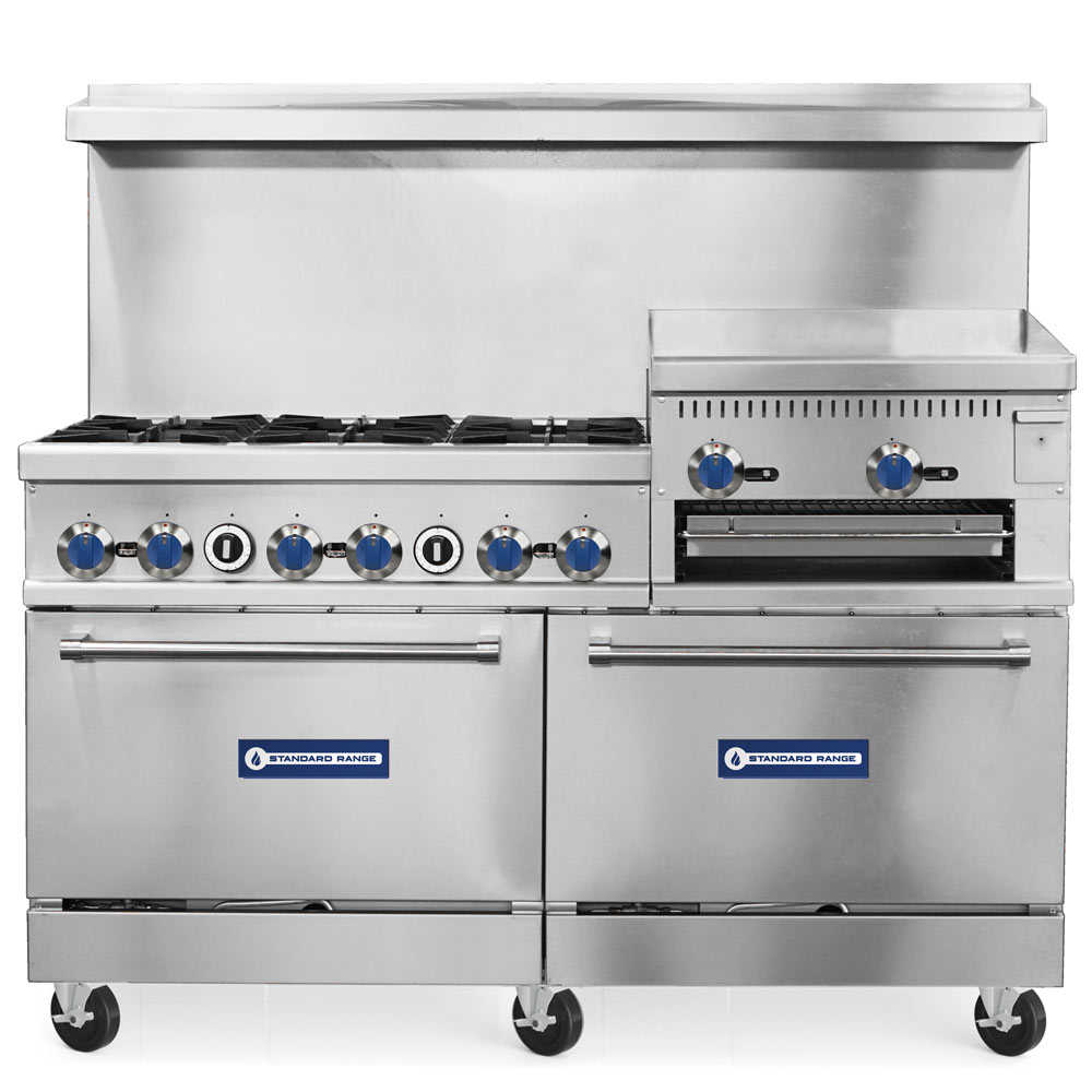 SR-R60-24RG-LP 60" Range with 24" Raised Griddle