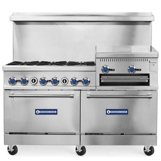 SR-R60-24RG-LP 60" Range with 24" Raised Griddle