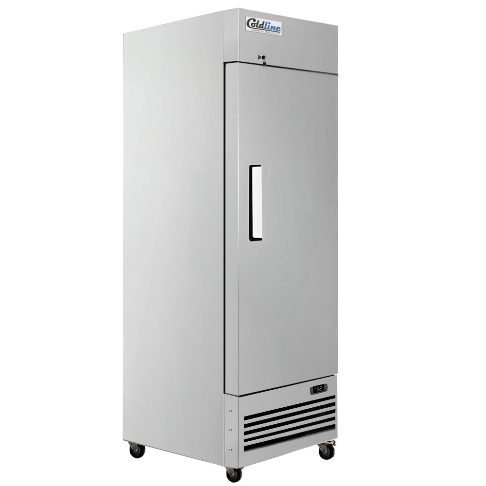 Evercool E-1RE 29 Inch Solid Door Reach-In Refrigerator