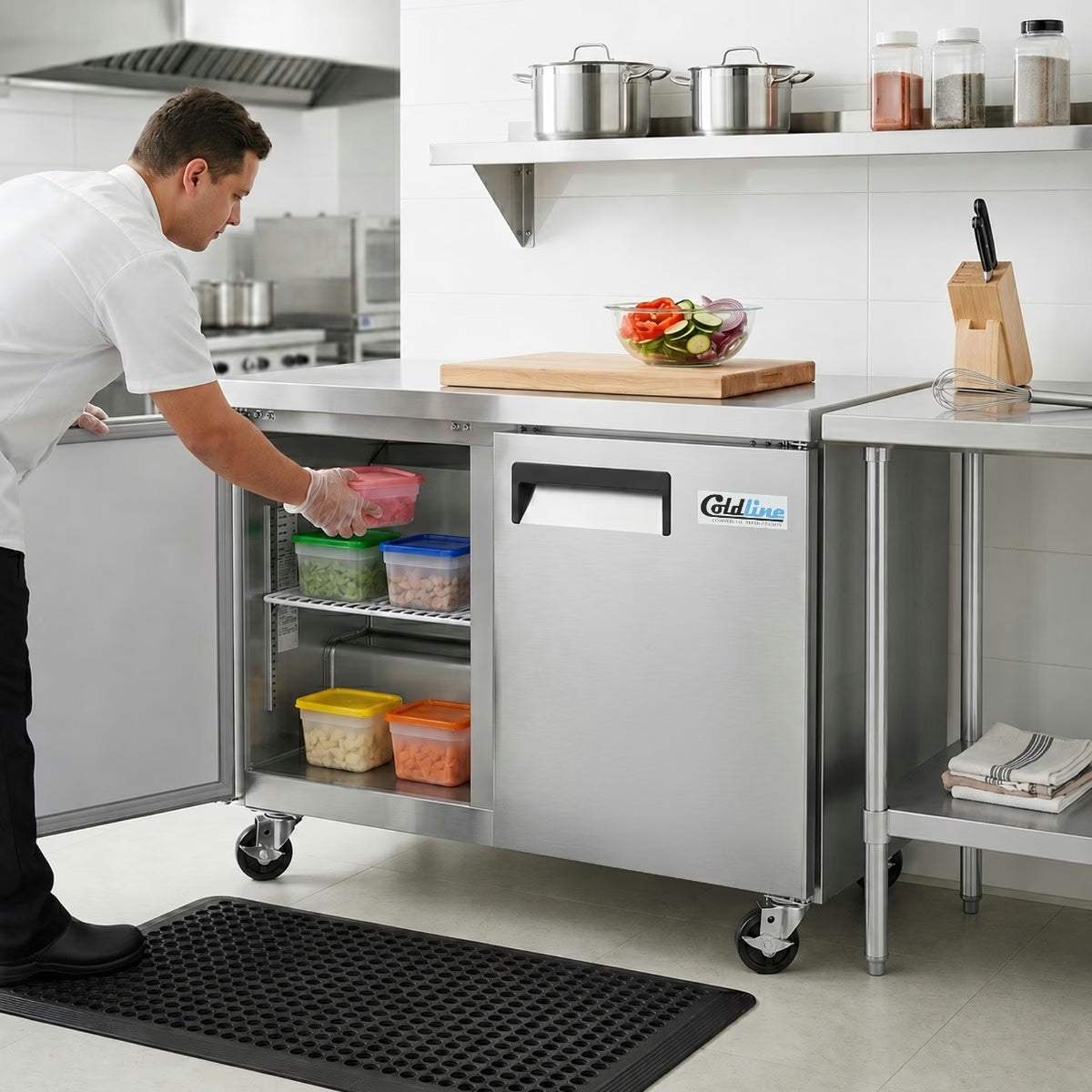 Coldline UC-48R — 48" Undercounter Worktop Refrigerator