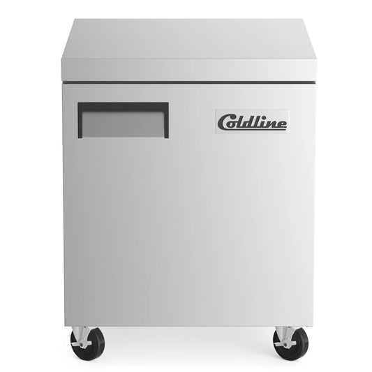 Coldline UC-27F — 27" Undercounter Worktop Freezer, 6.3 Cu. Ft.