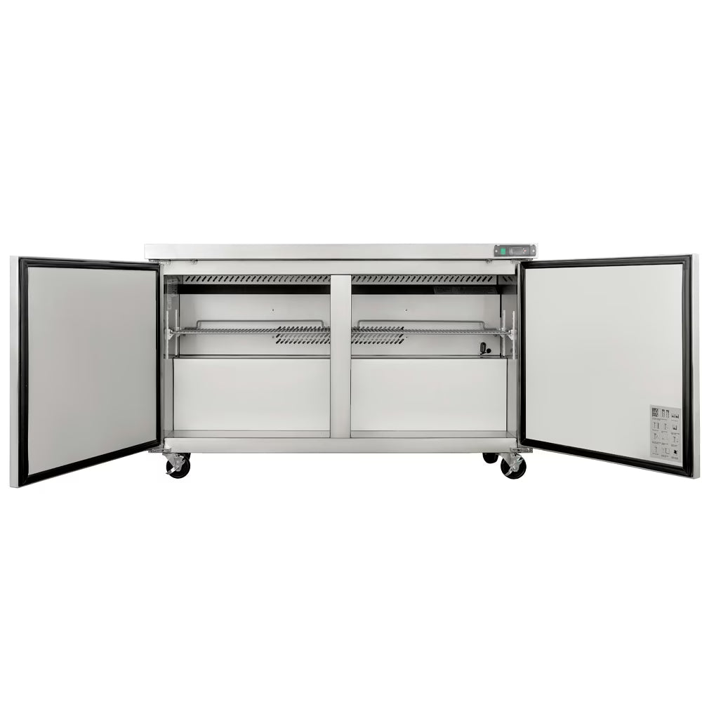 Coldline UCN-60R — 60" Narrow Depth Undercounter Worktop Refrigerator