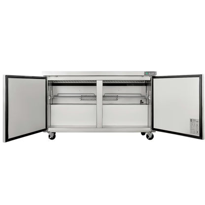 Coldline UCN-60R — 60" Narrow Depth Undercounter Worktop Refrigerator